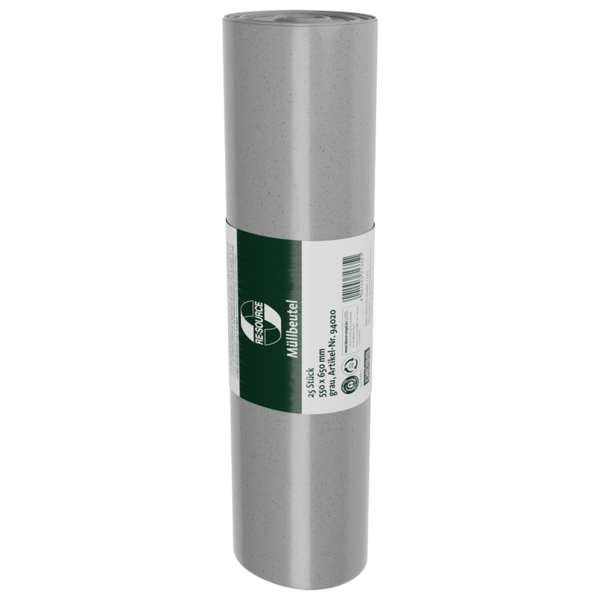 DEISS 94020 grey bin liners · 35L · 55×65cm · roll of 25 — individual item image