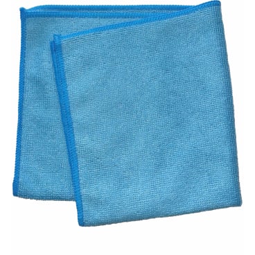 ARCORA BASIC-LINE blue microfibre cloths · 40×40cm · full pack of 10 — individual item image