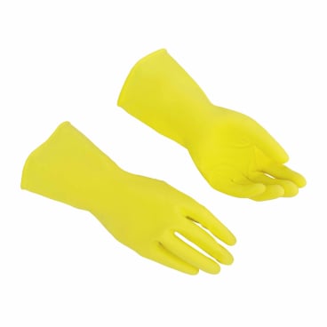 Vileda yellow latex household gloves · M (7–7.5) · 1 pair — individual item image