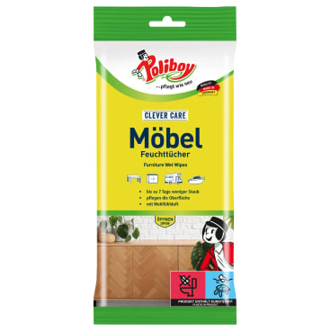 POLIBOY furniture cleaning wipes · sealed pack of 24 — individual item image